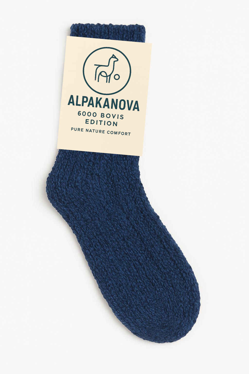 Alpaka Socken 6000 Bovis Edition Indigo Blue
