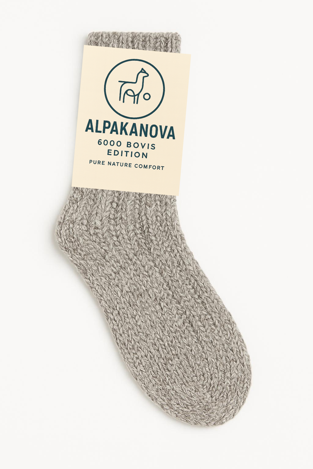 Alpaka Socken 6000 Bovis Edition Light Grey