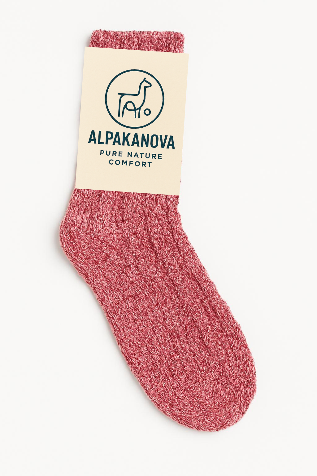 Alpaka Socken Crimson Red